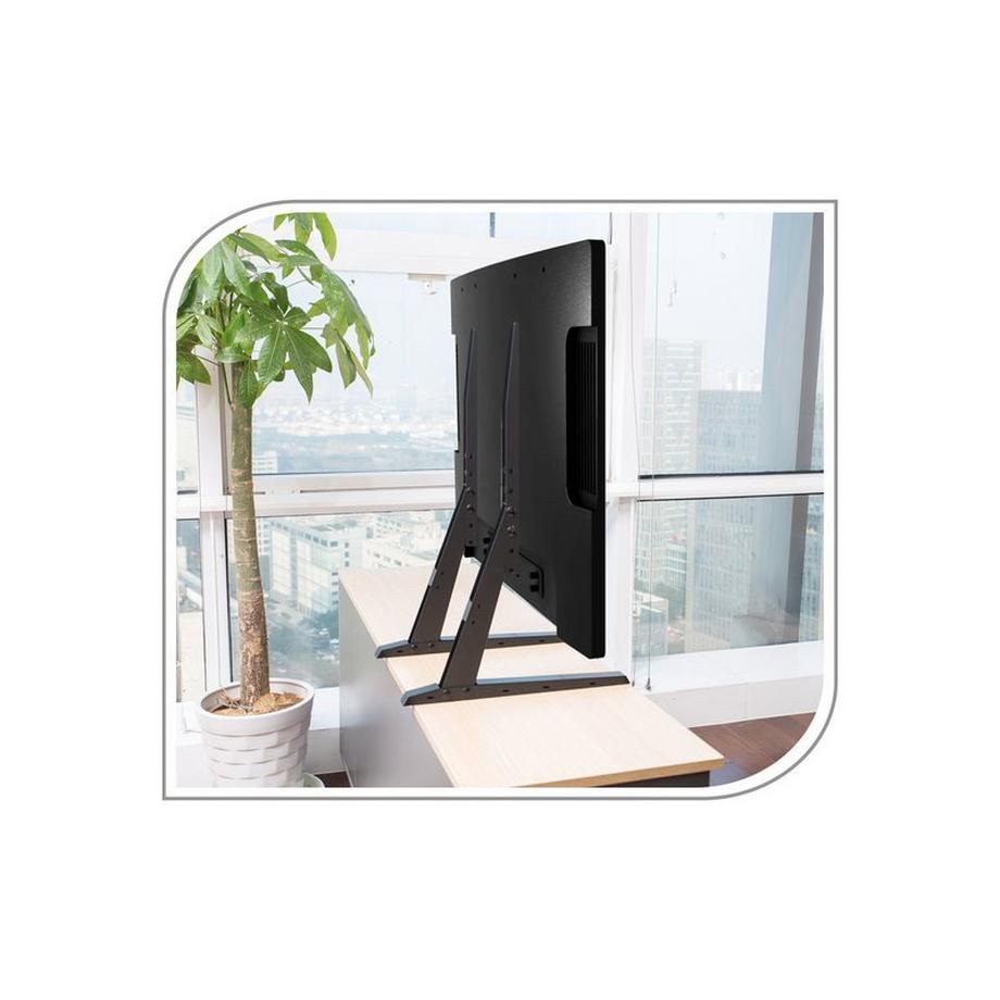 PureMounts  PM-TVS-02 Supporti a parete per TV 165,1 cm (65") Scrivania Nero 