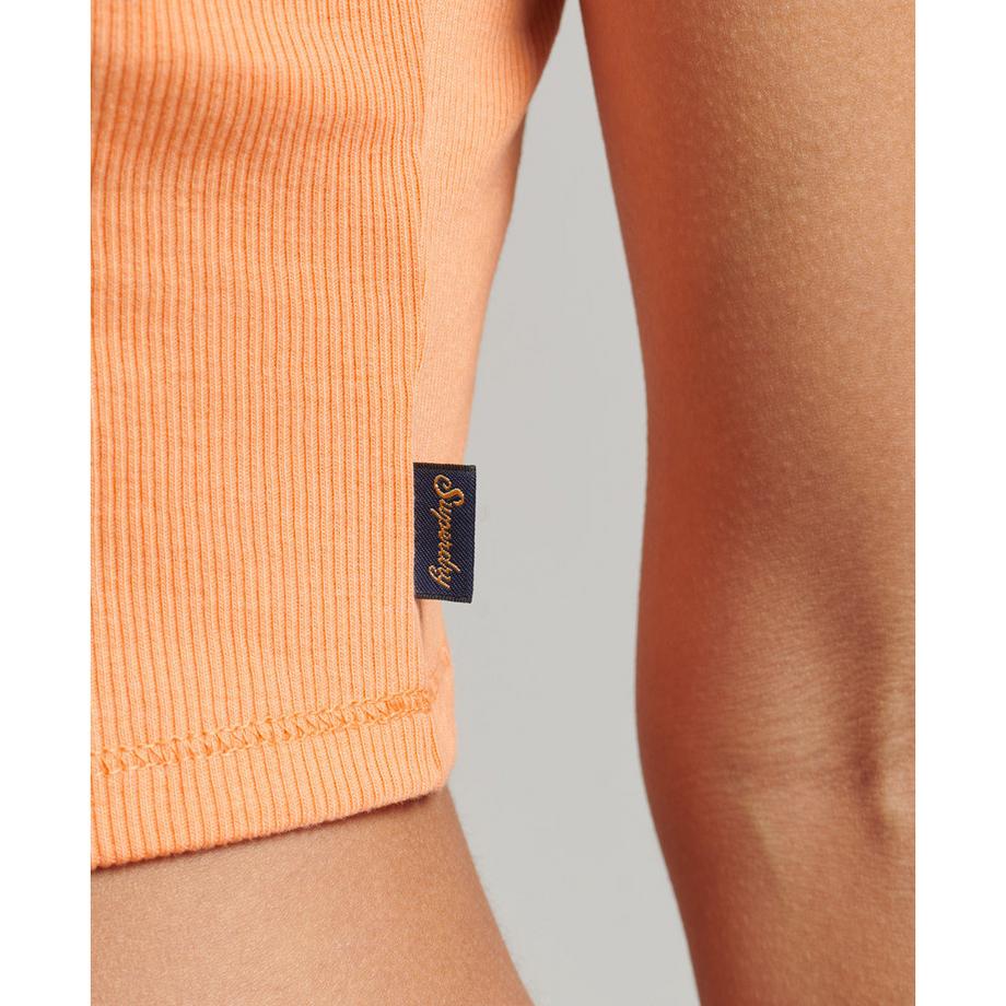 Superdry Canottiera a Coste in Pizzo  