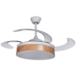 Beliani Ventilateur de plafond avec lampe en Métal Moderne FREMONT  