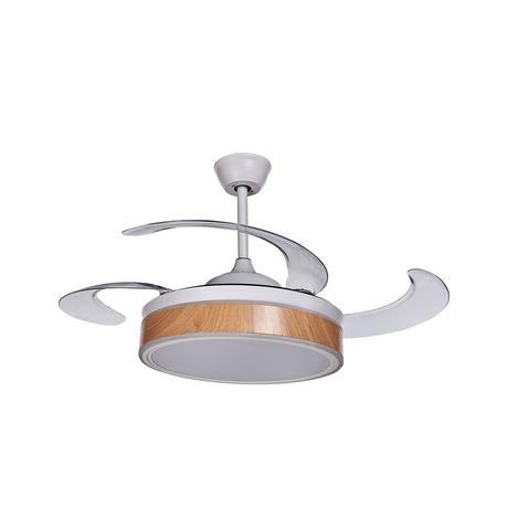 Beliani Ventilateur de plafond avec lampe en Métal Moderne FREMONT  