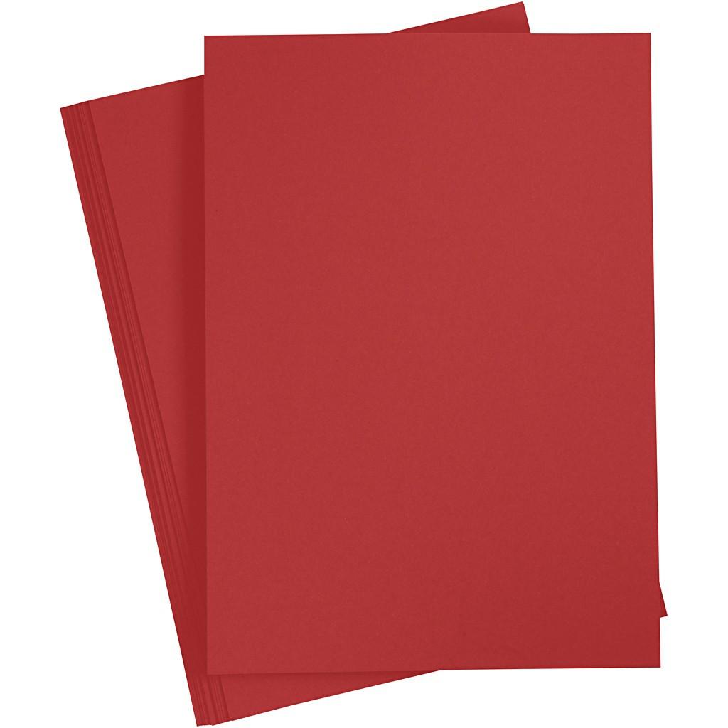 Image of 218013 Kunstdruckpapier Kunstpapier 20 Blätter Rot Bunt
