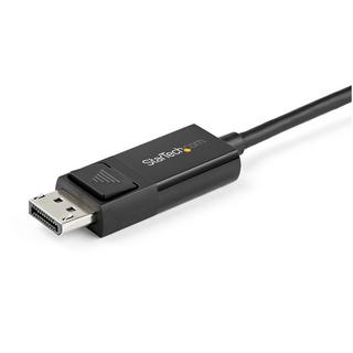 STARTECH.COM  StarTech.com Cavo adattatore da USB C a DisplayPort 1.2 da 1m - Cavo video bidirezionale da DP a USB-C o USB-C a DP 4K 60Hz - HBR2/HDR - Cavo per monitor USB tipo C/TB3 