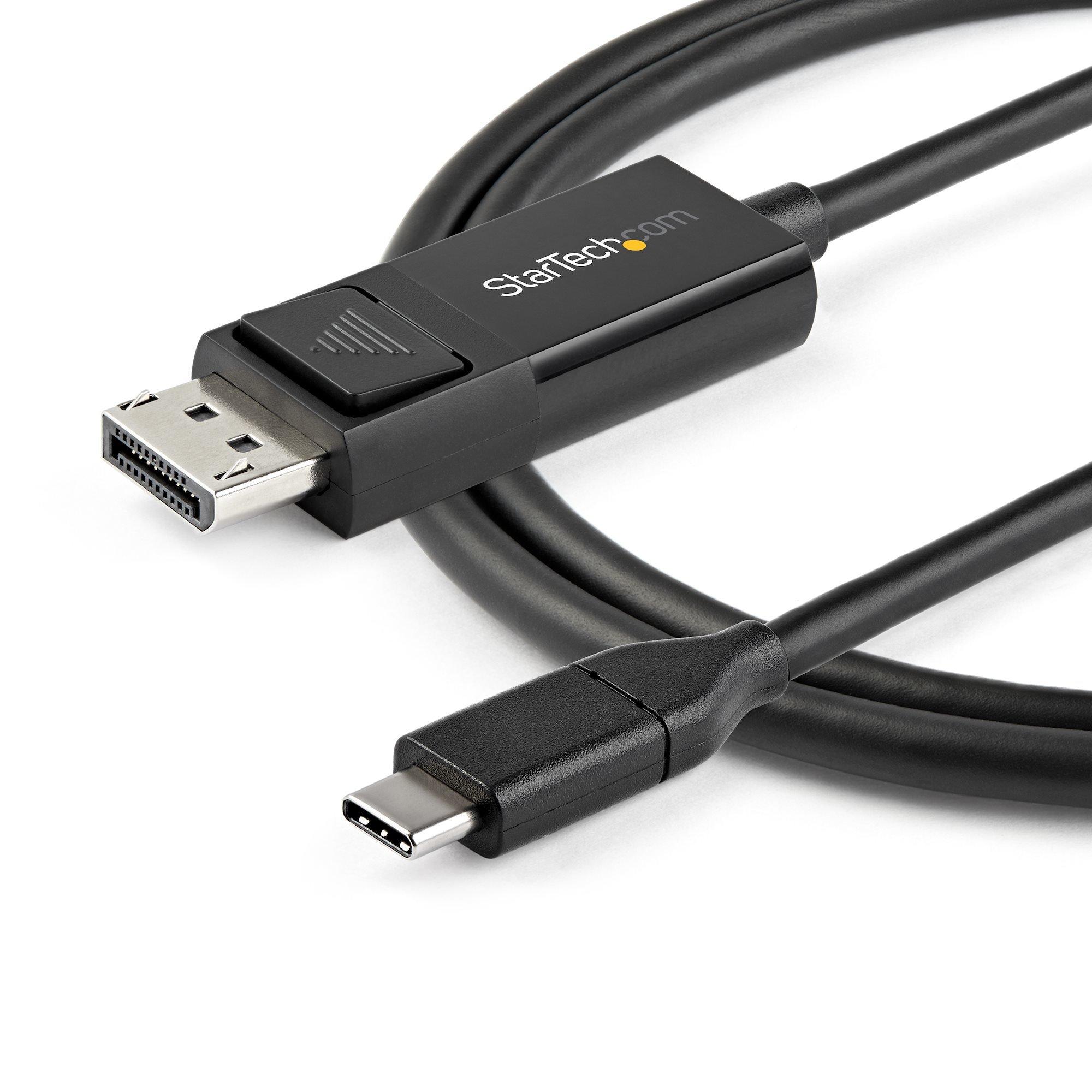 STARTECH.COM  StarTech.com Cavo adattatore da USB C a DisplayPort 1.2 da 1m - Cavo video bidirezionale da DP a USB-C o USB-C a DP 4K 60Hz - HBR2/HDR - Cavo per monitor USB tipo C/TB3 