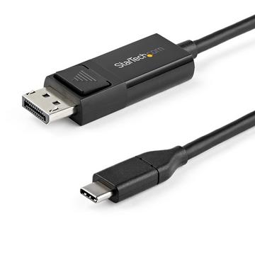 StarTech.com 1m USB-C auf DisplayPort 1.2 Kabel 4K 60Hz - Bidirektionales DP zu USB-C oder USB-C zu DP reversibles Videoadapterkabel - HBR2/HDR - USB Typ C/TB3 Monitorkabel