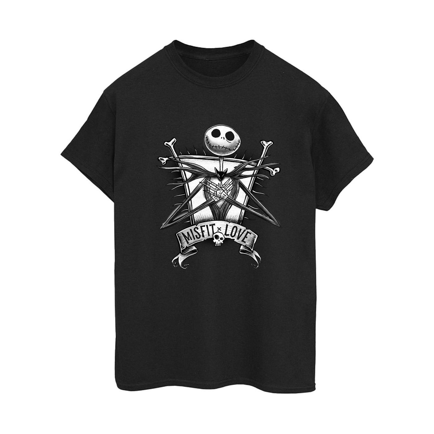 Image of The Nightmare Before Christmas Misfits Love Tshirt Damen Schwarz S