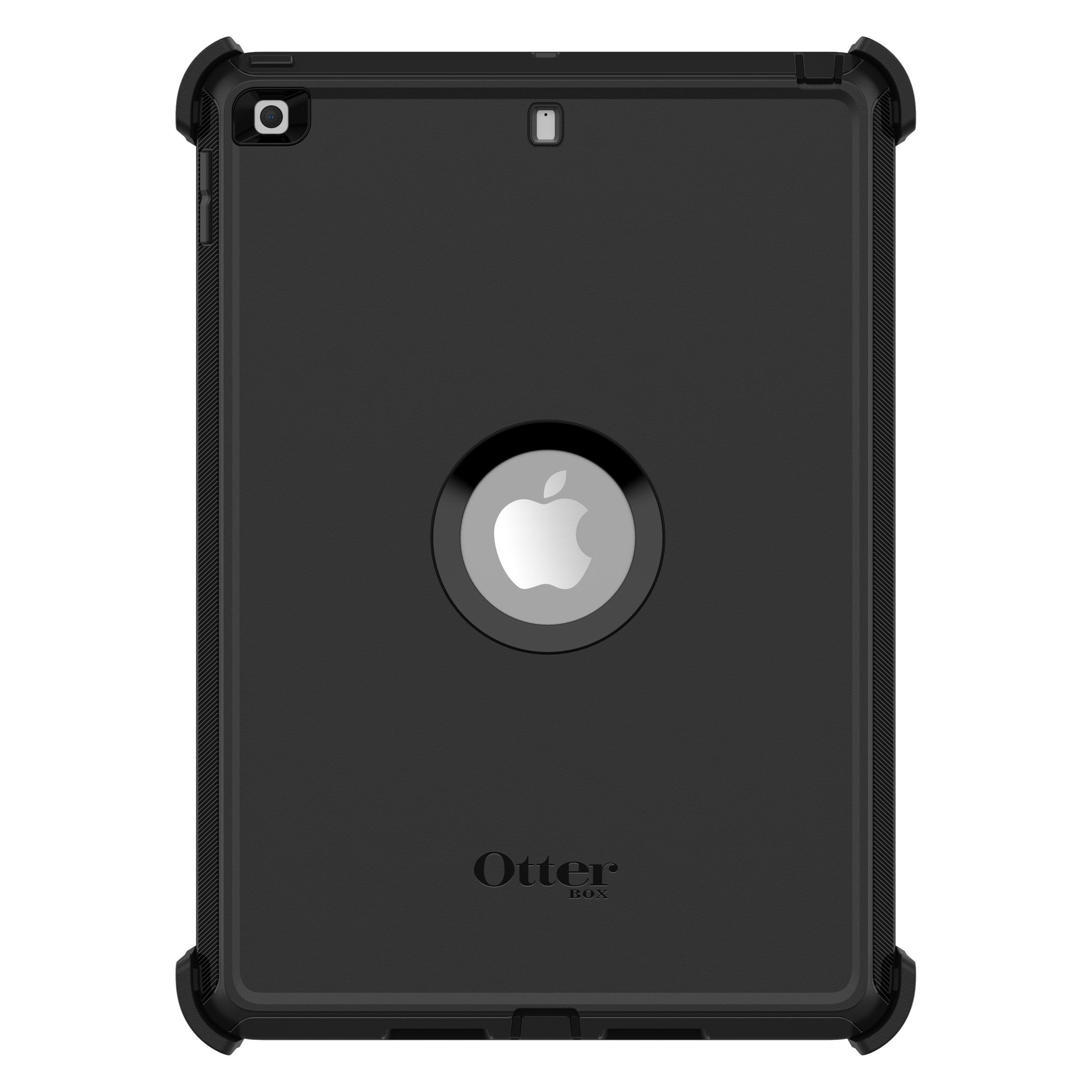 Otterbox  Cover Defender per iPad 7th/8th/9th gen, Supporto e Protezione schermo integrati, antishock e cadute, ultra robusta, testata 2x vs norme MIL-STD 810G,Nero 