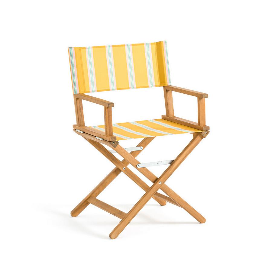 Fauteuil producteur acacia et toile