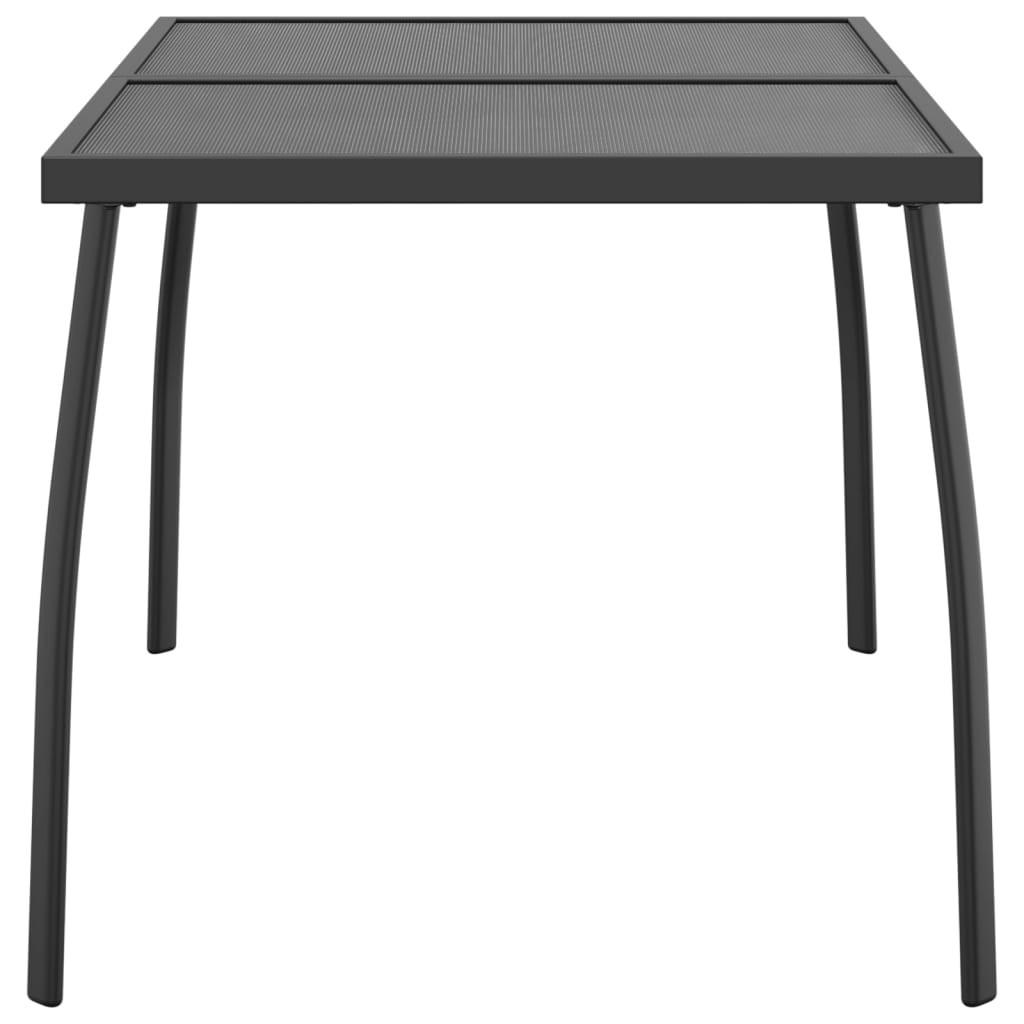 VidaXL Table de jardin acier  