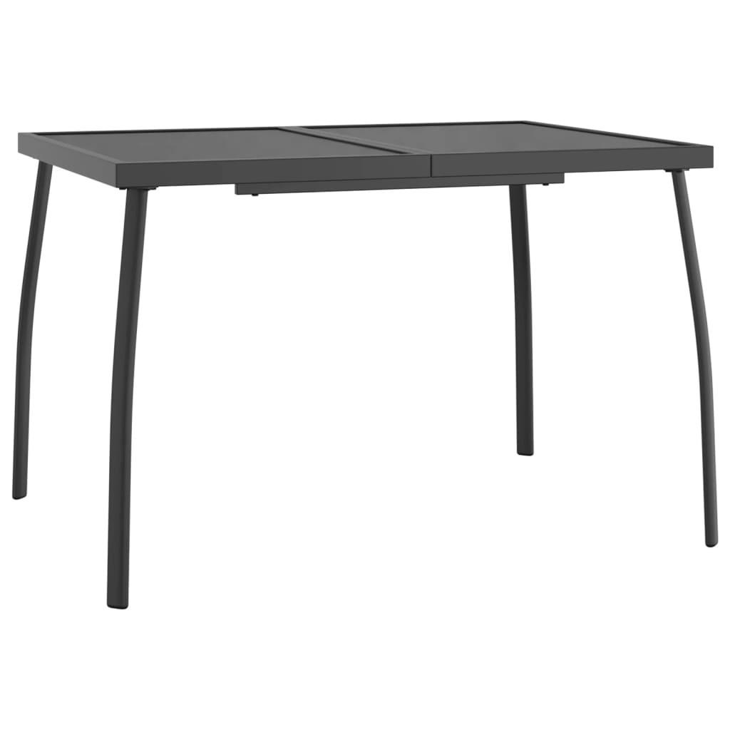 VidaXL Table de jardin acier  