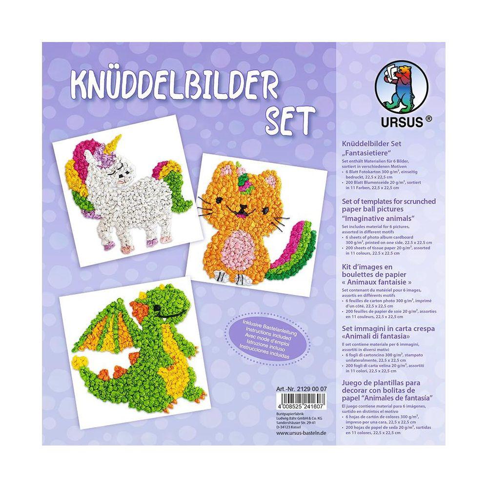 Image of Bastelset Knüddelbilder Fantasie Tiere Unisex ONE SIZE