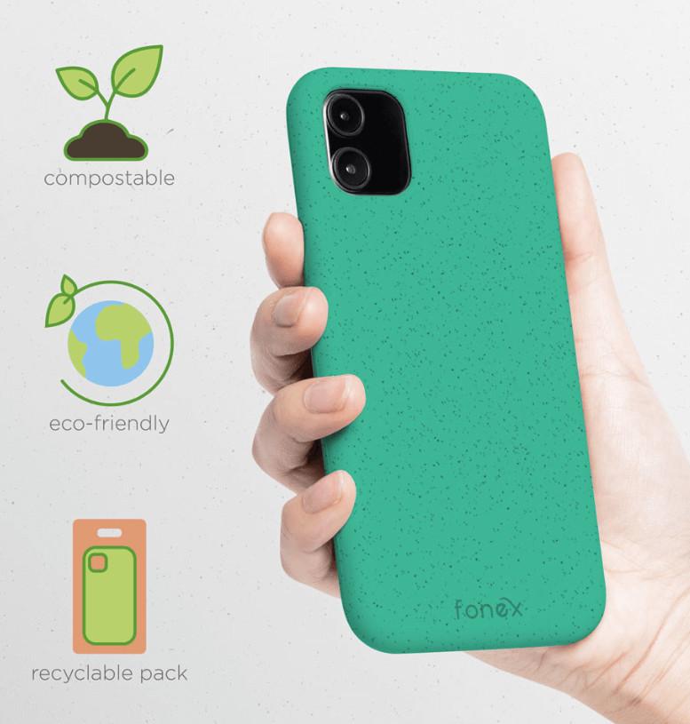 Fonex  iPhone 12 Pro Max - Fonex Eco-Friendly Bio Case vert 