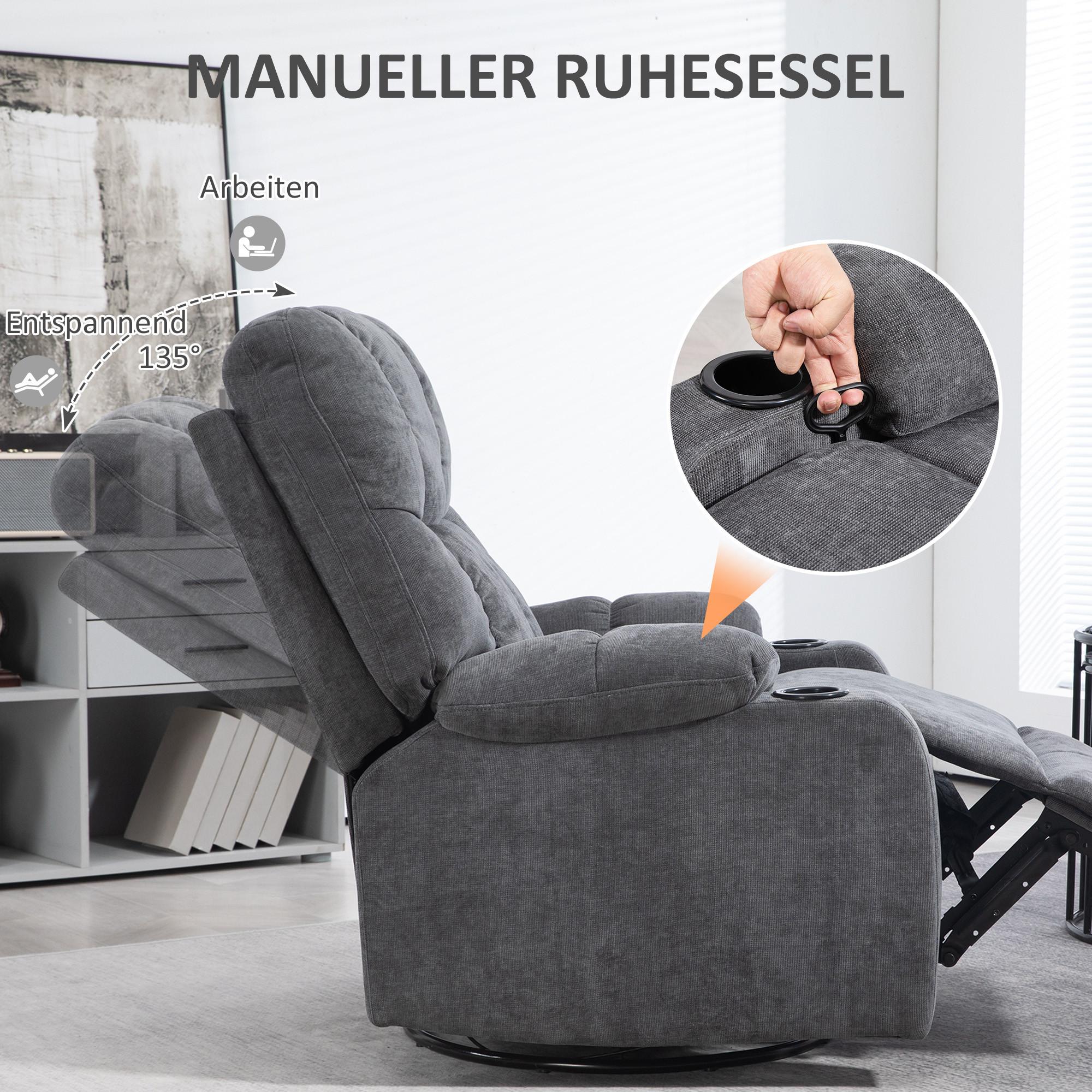 HOMCOM Fauteuil de relaxation  