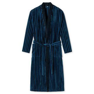 Schiesser Soft Velour Cotone Biologico Accappatoio a Righe  