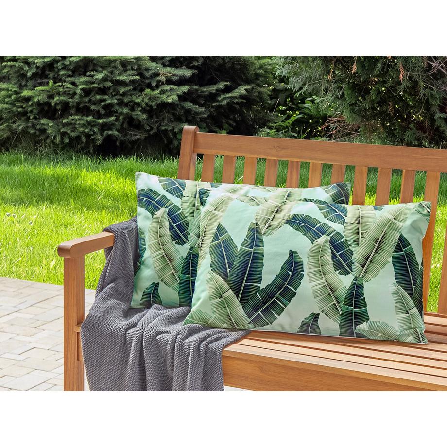 Beliani Gartenkissen 2er Set aus Polyester Modern BOISSANO  