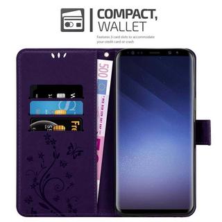 Cadorabo  Hülle für Samsung Galaxy S9 PLUS Blumen Design Magnetverschluss 