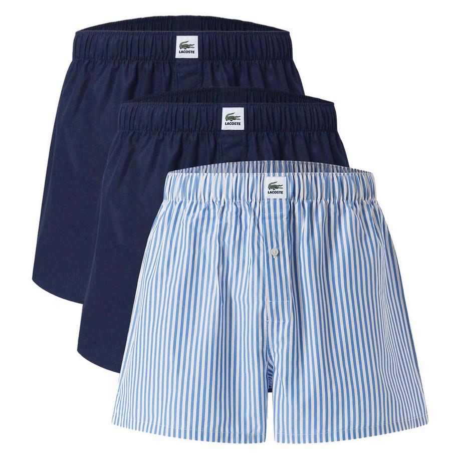 Web-Boxershorts  3er Pack Bequem sitzend-Striped Cotton Woven Label Boxers