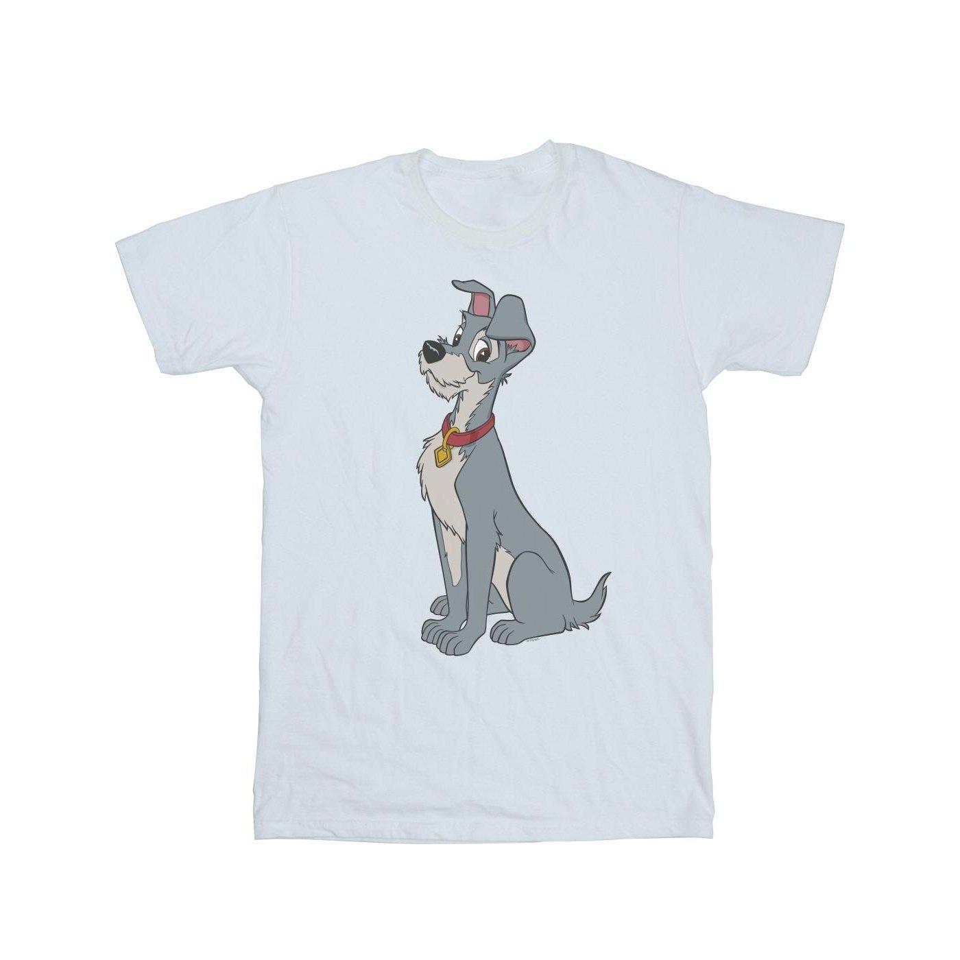 Image of Lady And The Tramp Spaghetti Heart Tshirt Damen Weiss 4XL