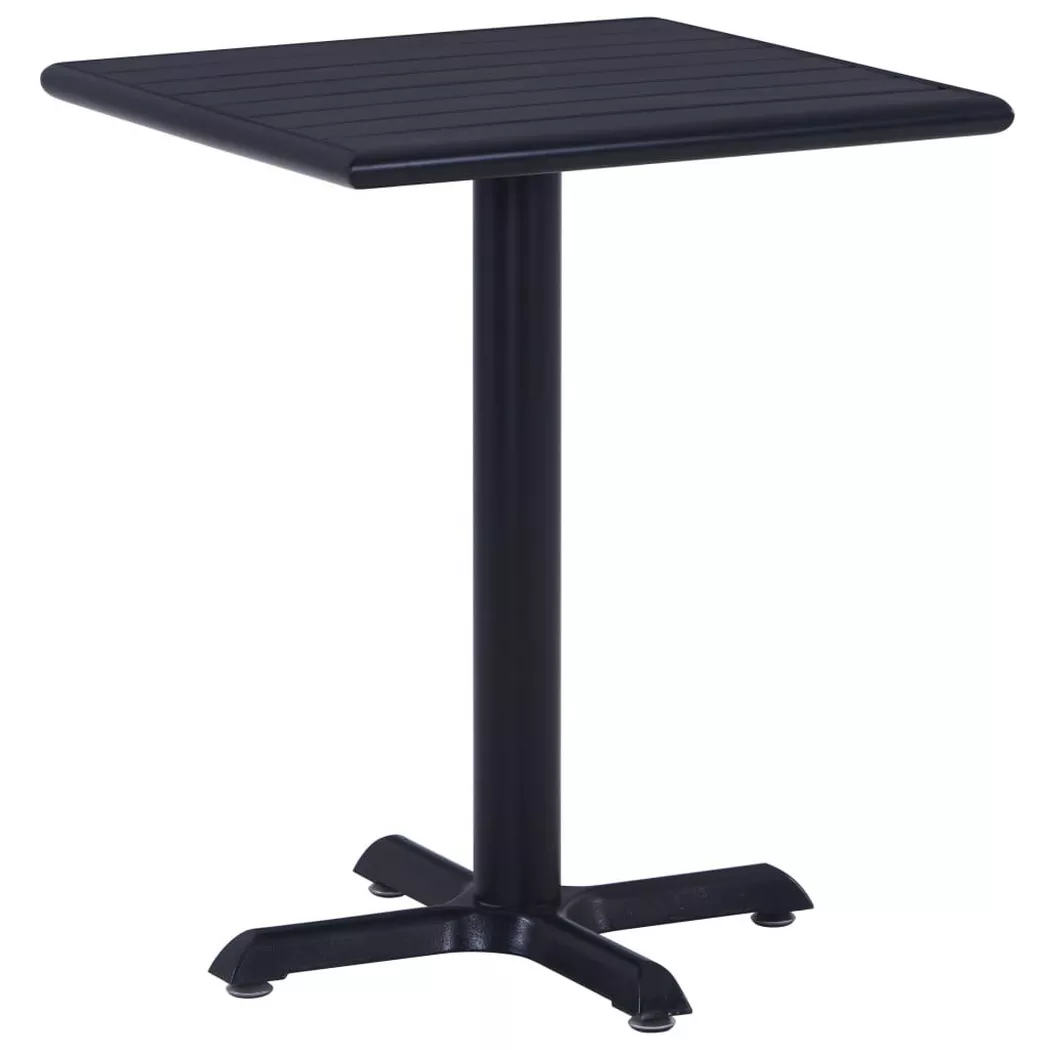 VidaXL - Table de jardin métal, One Size, Noir