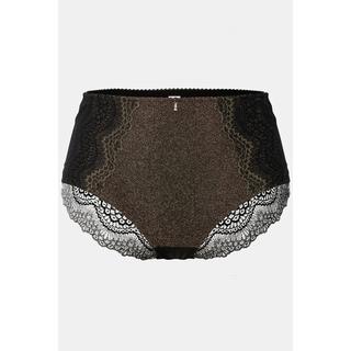 Ulla Popken Culotte Midi Dentelle Dorée Opaque  