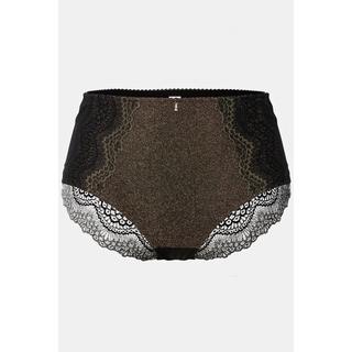 Ulla Popken Culotte Midi Dentelle Dorée Opaque  