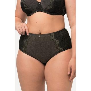 Ulla Popken Culotte Midi Dentelle Dorée Opaque  