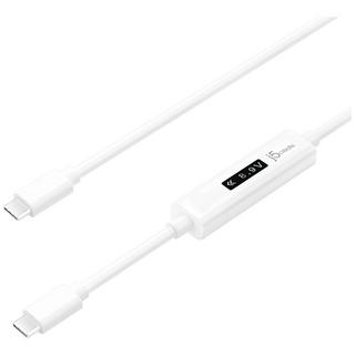 j5Create  USB-C 2 zu USB-C Kabel mit OLED Dynamic Power Meter 