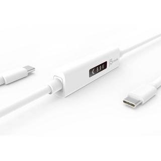 j5Create  USB-C 2 zu USB-C Kabel mit OLED Dynamic Power Meter 