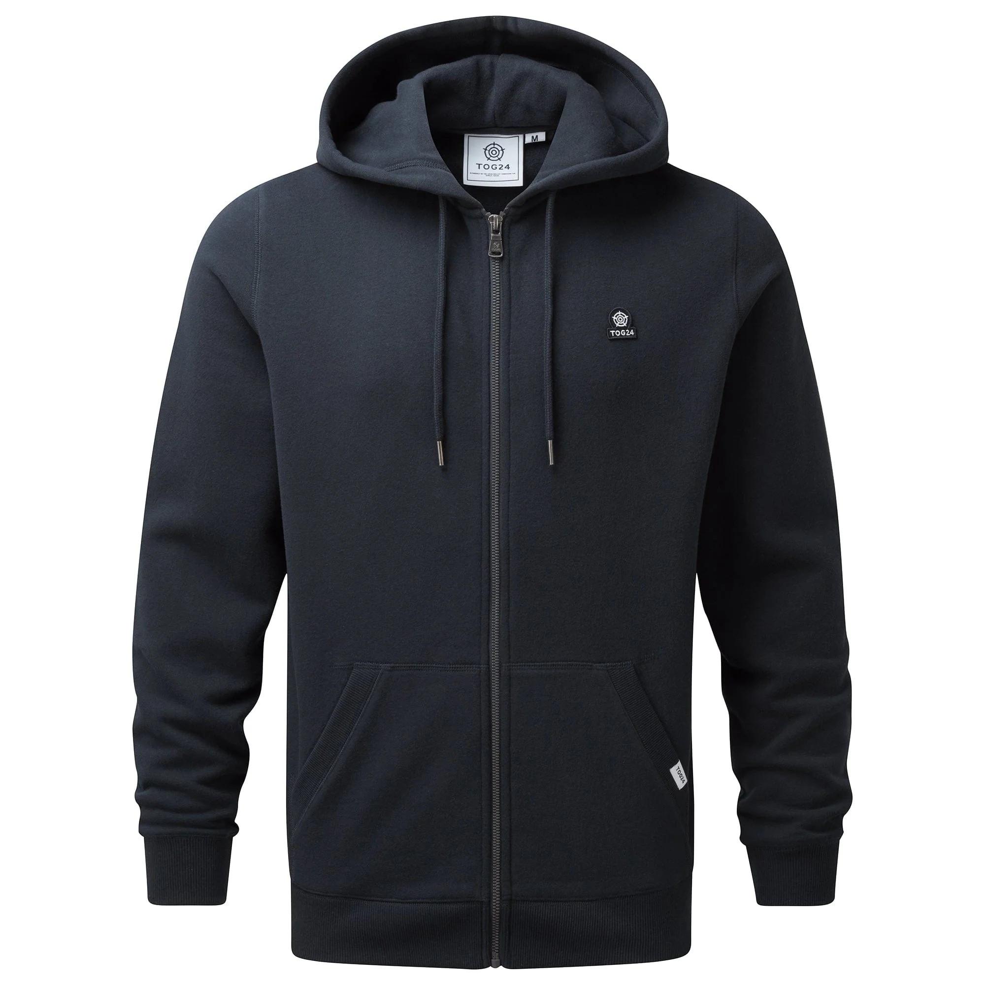 Image of Alden Hoodie Mit Durchgehendem Reißverschluss Herren Indigo 6XL