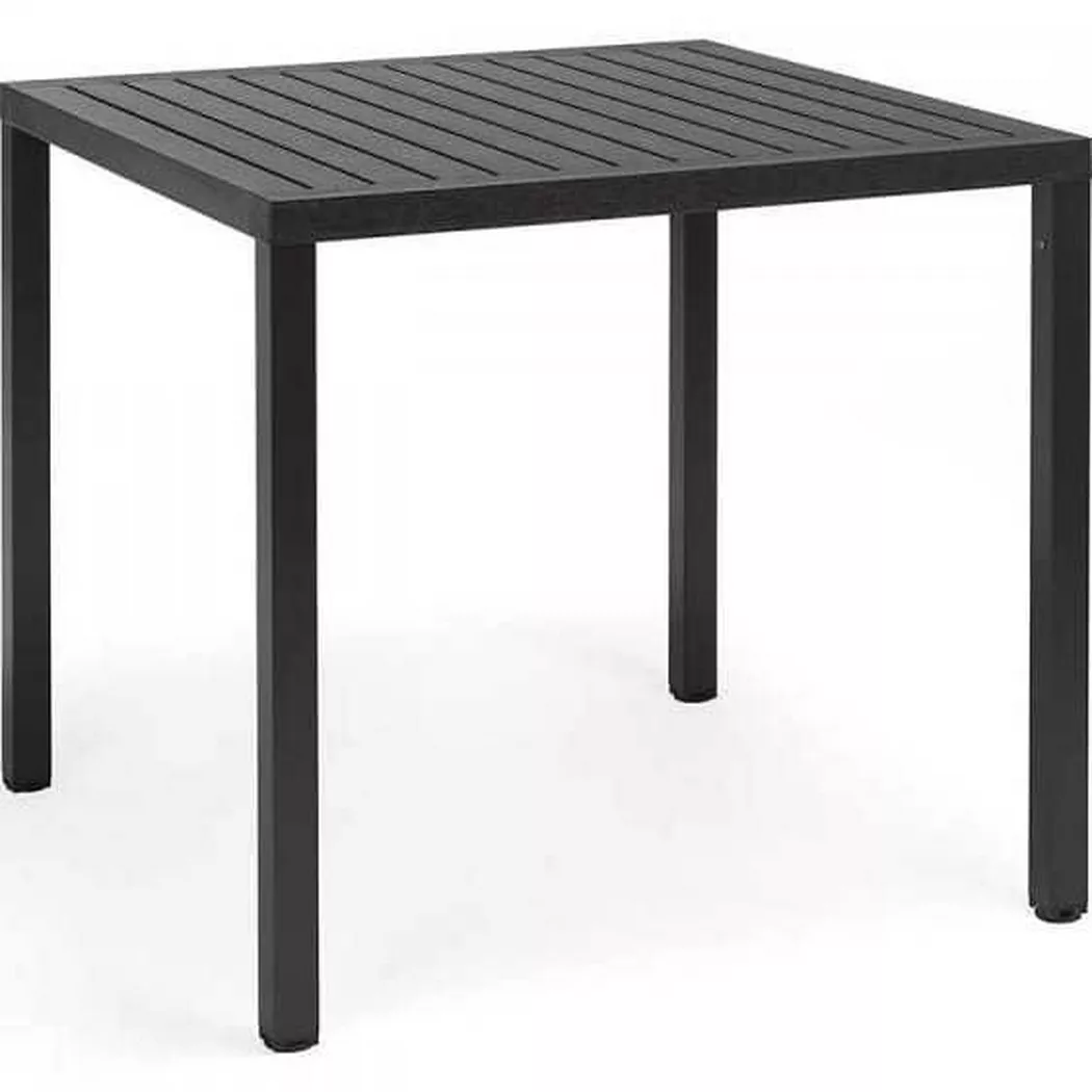 NARDI outdoor - Table de jardin empilable Cube anthracite 80, One Size, Gris