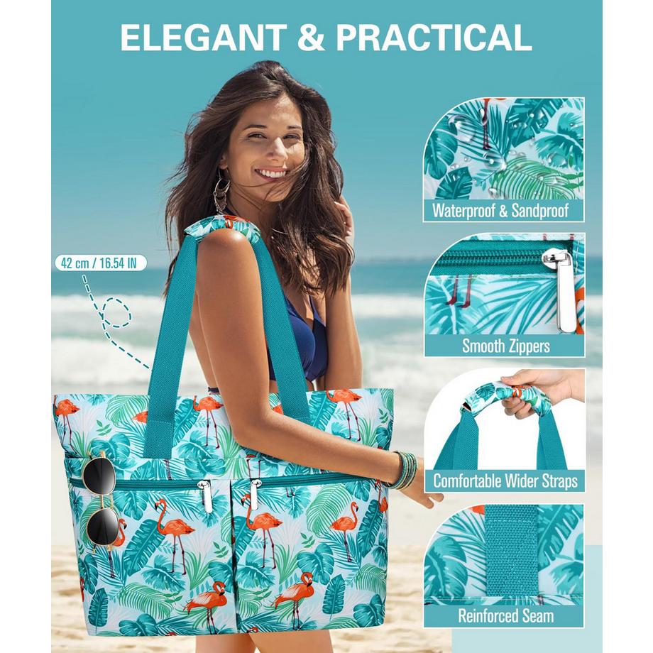 Only-bags.store grand sac de plage avec fermeture éclair  