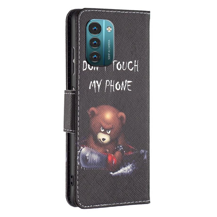 Cover-Discount  Nokia G11 / G21 - Leder Hülle Don't Touch 