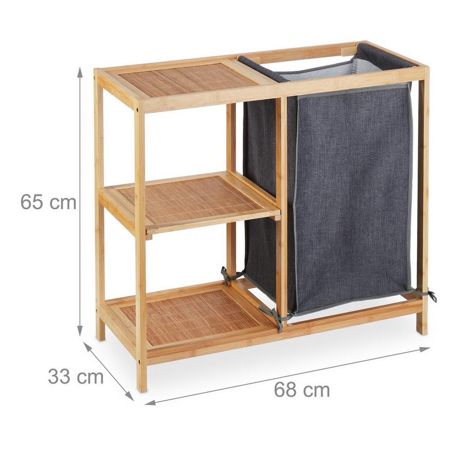 Northio Étagère à linge en bambou  