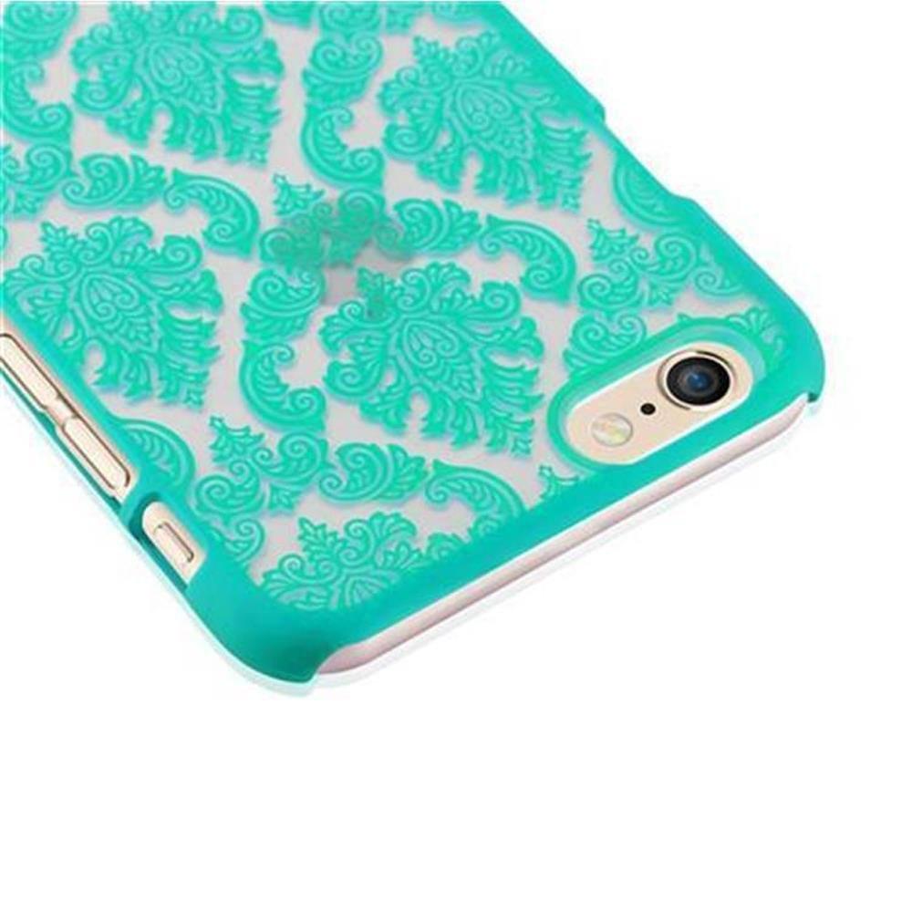 Cadorabo  Housse compatible avec Apple iPhone 6 / 6S - Hard Case Coque de protection au design fleur Paisley Henna contre les rayures et les chocs 