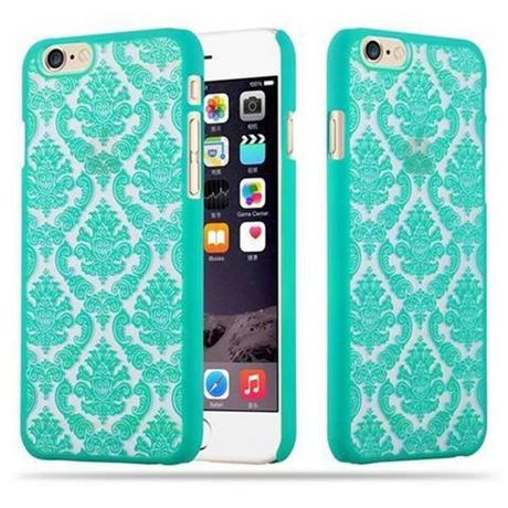 Cadorabo  Housse compatible avec Apple iPhone 6 / 6S - Hard Case Coque de protection au design fleur Paisley Henna contre les rayures et les chocs 