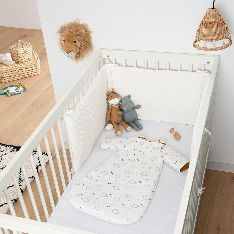 La Redoute Intérieurs Baumwollgaze Winterschlafsack Wolken Sterne Winterschlafsack aus Baumwollgaze 