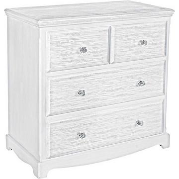 Commode en bois blanc 4 tiroirs