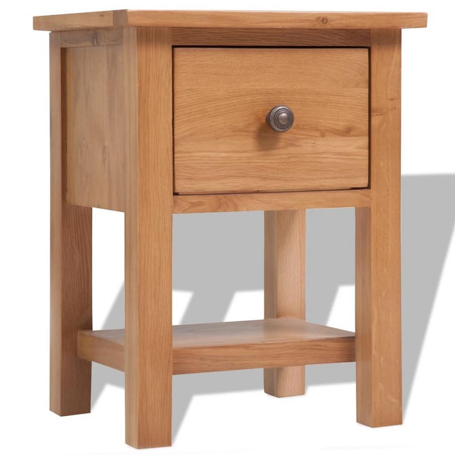 VidaXL Table de nuit bois de chêne  