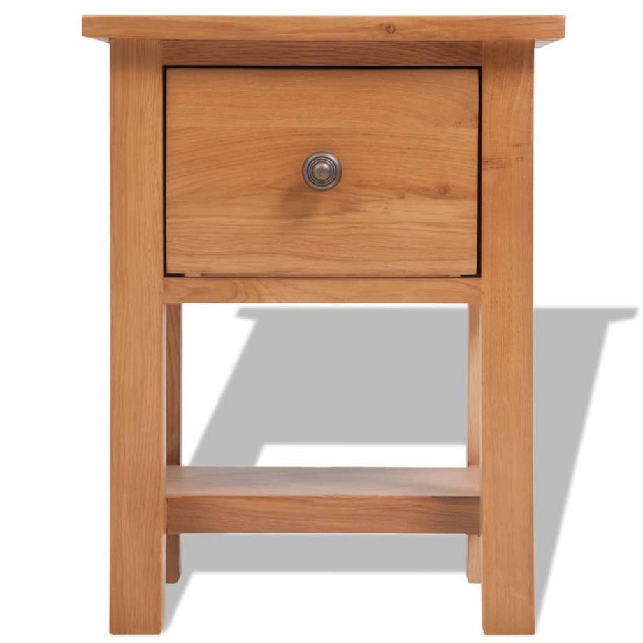 VidaXL Table de nuit bois de chêne  