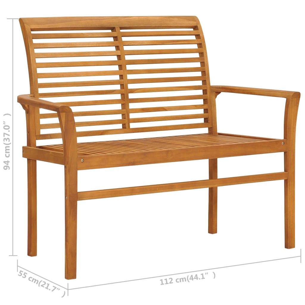 VidaXL panca Teak riciclato  