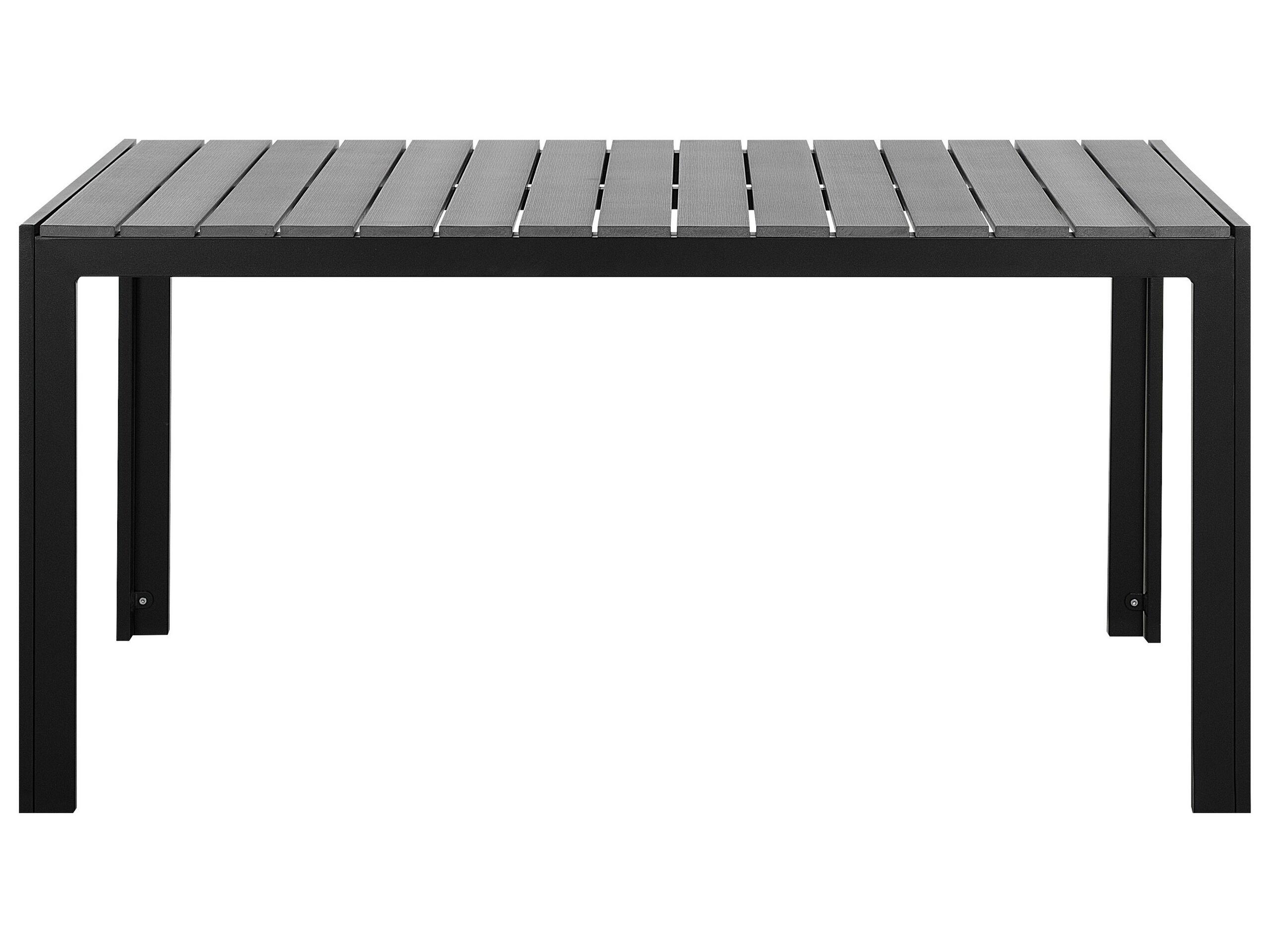 Beliani Table de salle à manger de jardin en Bois synthétique Industriel COMO  