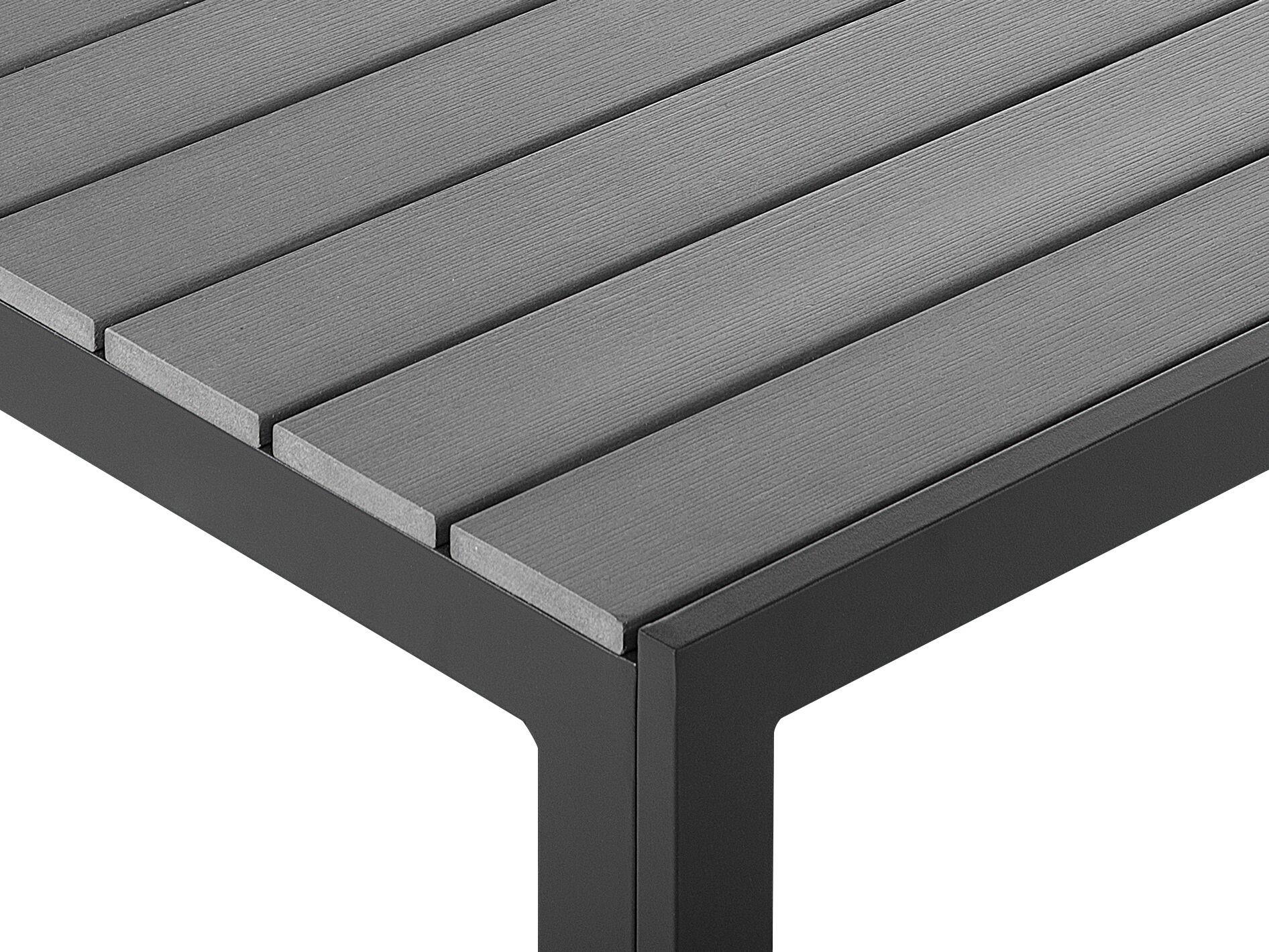 Beliani Table de salle à manger de jardin en Bois synthétique Industriel COMO  