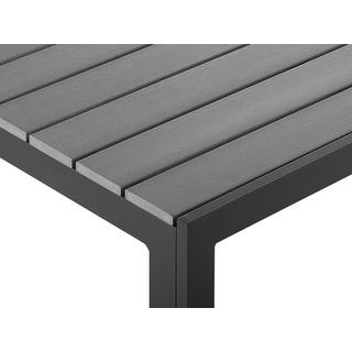 Beliani Table de salle à manger de jardin en Bois synthétique Industriel COMO  