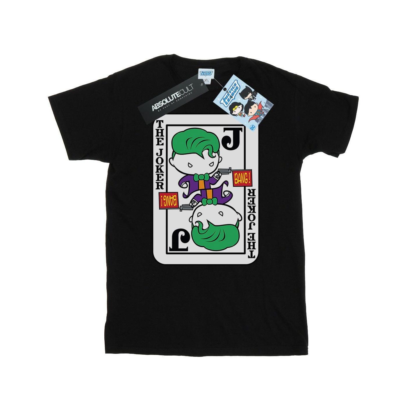 Image of Chibi Joker Playing Card Tshirt Herren Schwarz 3XL