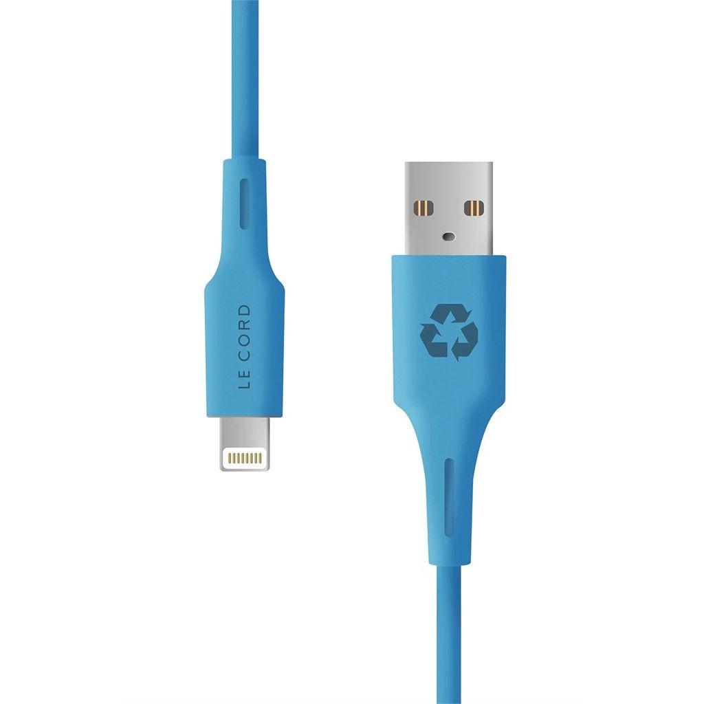 Le Cord  Minimal Series 1.2 (USB-A to Lightning) - Blue Ocean 