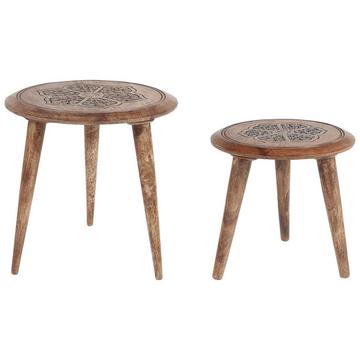 Ensemble de tables en Manguier Rustique TURUA