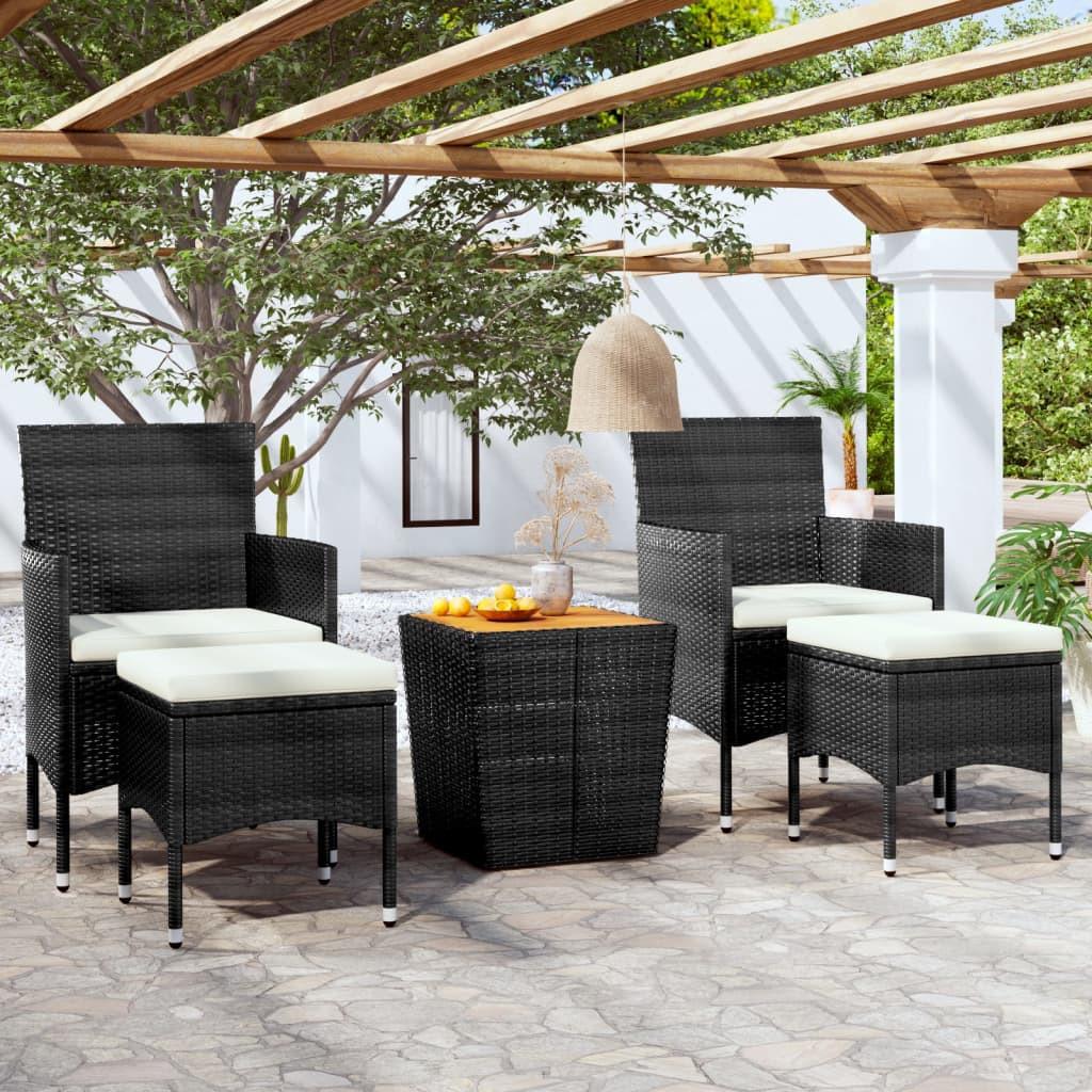 VidaXL set bistrot da giardino Polirattan  