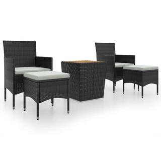 VidaXL set bistrot da giardino Polirattan  