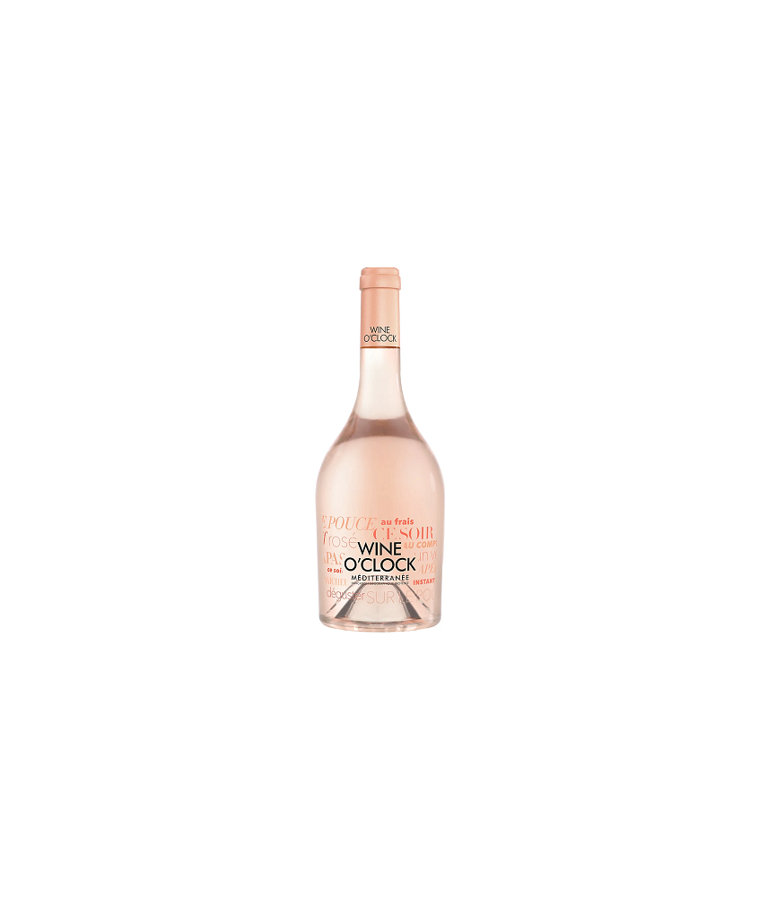 Image of Rosé Wine O'Clock Grenache, Cinsault, Syrah Méditerranée IGP Rosé Wine O'Clock Grenache, Cinsault, Syrah Méditerranée IGP