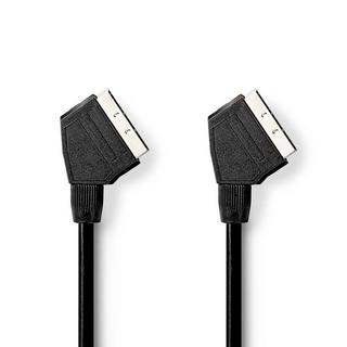 Nedis  SCART-Kabel | SCART-Stecker | SCART-Stecker | Vernickelt | 480p | 2,00 m | Rund | PVC | Schwarz | Box 