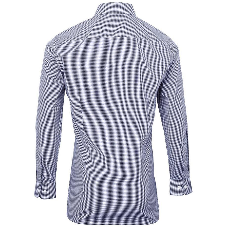 PREMIER Chemise Micro Carreaux Manches Longues  
